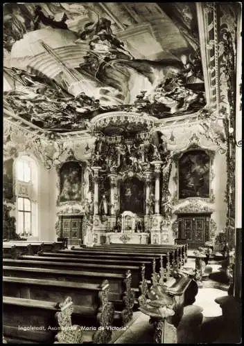 Ansichtskarte Ingolstadt Asamkirche Maria de Victoria - Innen 1962