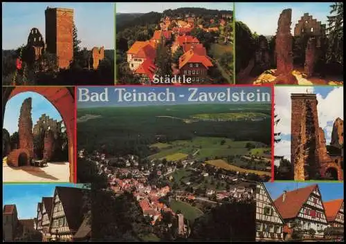 Ansichtskarte Bad Teinach-Zavelstein Mehrbild Stadtansichten 1983