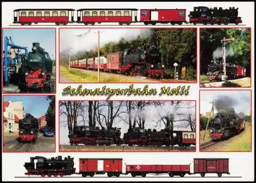 Mecklenburg-Vorpommern Eisenbahn Dampflokomotive  Bäderbahn Molli 2010