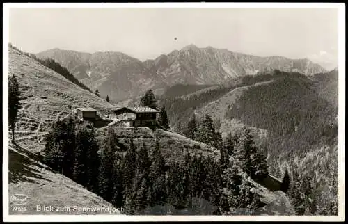 Ansichtskarte .Tirol Blick zum Sonnwendjoch Hütte 1937