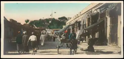 Alexandrien الإسكندرية‎, al-Iskandariyya Le Fort Napoléon Colorfoto AK 1928  Ägypten Egypt