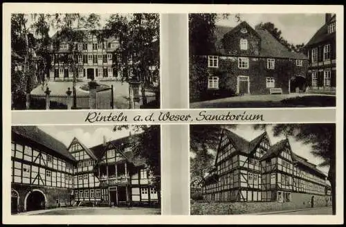 Ansichtskarte Rinteln Mehrbildkarte mit Ortsansichten 1955