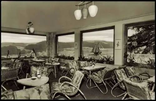 Schwalefeld-Willingen (Upland) Gästehaus Hubertus Café Restaurant Im Ferienland Waldeck/Naturpark Diemelsee 1960