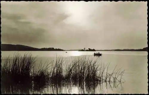 Bad Malente Gremsmühlen  Abendstimmung am Dieksee HOLSTEINISCHE SCHWEIZ 1960