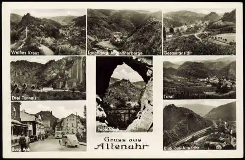 Altenahr Mehrbildkarte mit Ortsansichten bzw. Umland-Ansichten 1955