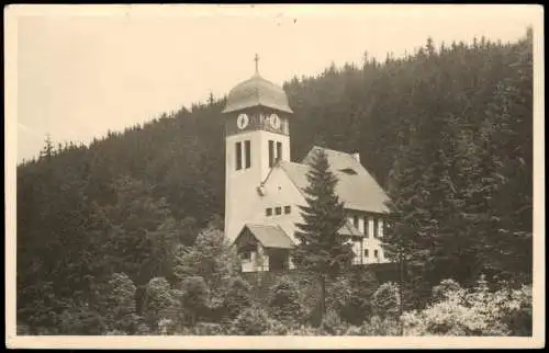 Ansichtskarte Kipsdorf-Altenberg (Erzgebirge) Kirche 1950