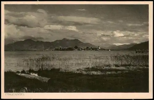 Ansichtskarte Chiemsee Fraueninsel - Chiemsee - Stimmungsbild 1928