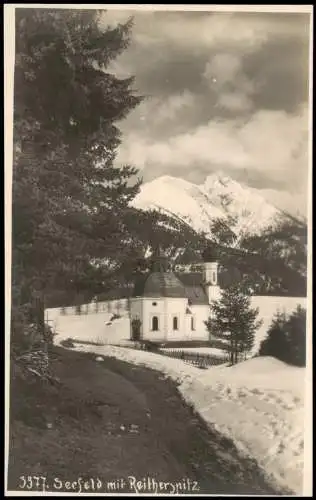 Ansichtskarte Seefeld Tirol mit Reitherspitz - Fotokarte 1930