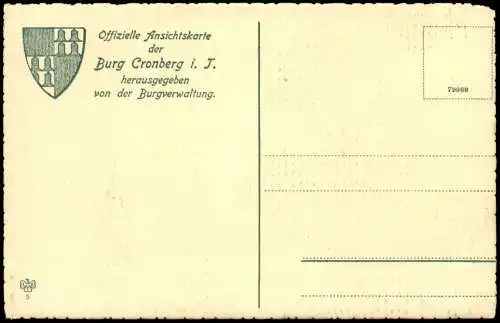 Kronberg / Cronberg (Taunus) Taunus Tor nach dem inneren Schlosshof 1922