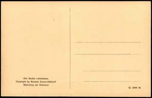 Baronin Droste-Hülshoff Meersburg am Bodensee Annettes Vater 1924