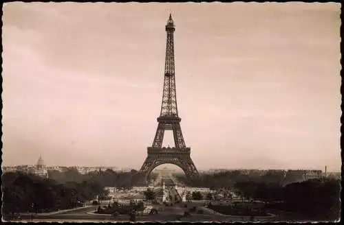 CPA Paris Eiffelturm Tour Eiffel - Fotokarte 1963