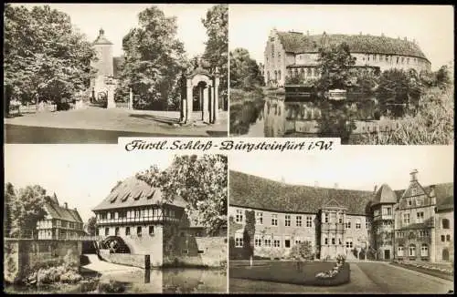 Burgsteinfurt-Steinfurt Mehrbildkarte Fürstliches Schloss (Castle) 1960