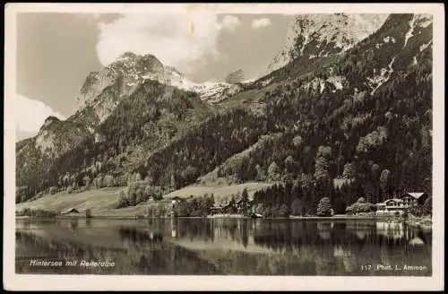 Ansichtskarte Ramsau bei Berchtesgaden Hintersee, Berge - Häuser 1952