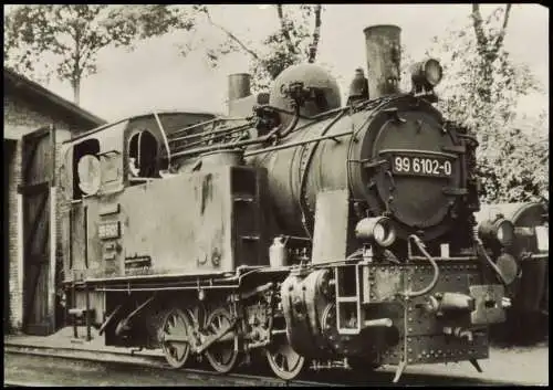 Ansichtskarte  Eisenbahn & Railway Dampflokomotive der Baureihe 99 1980