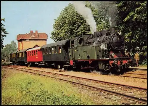 Eisenbahn & Railway DEW-Dampfzug bei der Ausfahrt Rinteln Nord 1980