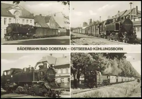 Kühlungsborn Auf den Straßen Bad Doberans Personenzug in Kühlungsborn  1984