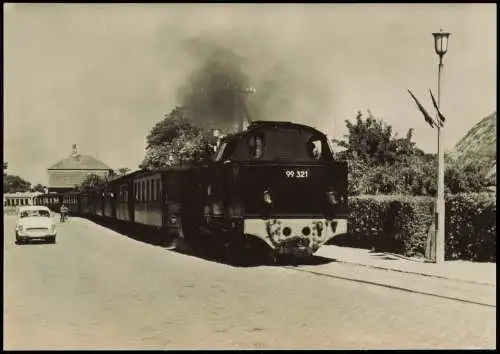 Ostseebad Kühlungsborn Dampflokomotive Molly (Schmalspurbahn) 1969