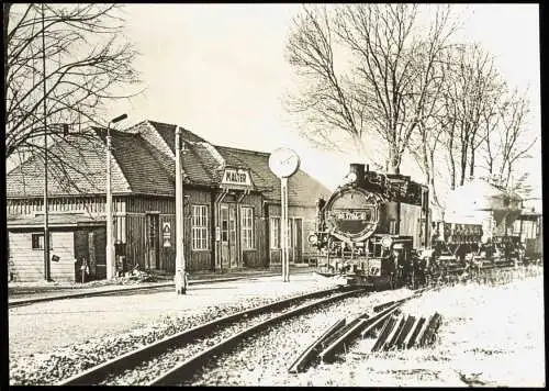 Schmalspurbahn Freital Hainsberg - Kurort Kipsdorf, Bahnhof Malter 1983