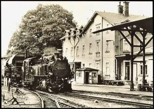 Eisenbahn & Railway Schmalspurbahn Freital Kipsdorf Bahnhof Dippoldiswalde 1983