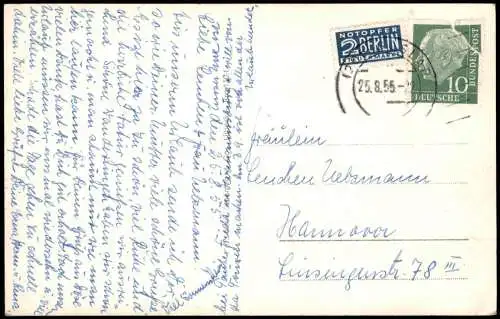 Ansichtskarte Braunlage Kurgarten, Kur-Anlagen 1955