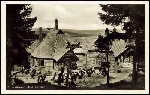 Ansichtskarte Bad Harzburg Cafe Winuwuk 1955