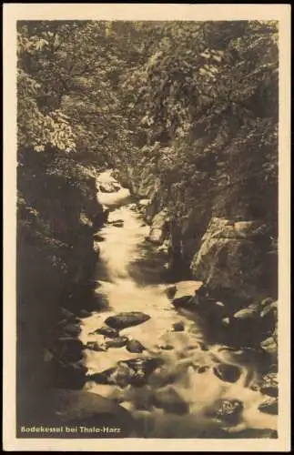 Ansichtskarte Thale (Harz) Bodekessel bei Thale-Harz zur DDR-Zeit 1957