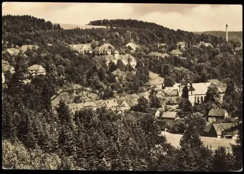 Bad Gottleuba-Bad Gottleuba-Berggießhübel Panorama Teilansicht zur DDR-Zeit 1967