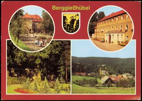Bad Gottleuba-Berggießhübel DDR Mehrbild-AK u.a. Kurhaus Blumenanlagen   1984