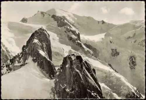 Chamonix-Mont-Blanc Umlandansicht CHAMONIX (Haute-Savoie) Vue aérienne Aiguille du Midi 1955