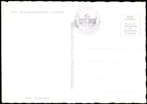 Ansichtskarte Melk  a.d.Donau 1960   rückseitig Stempel  Donau Dampfschiffahrt