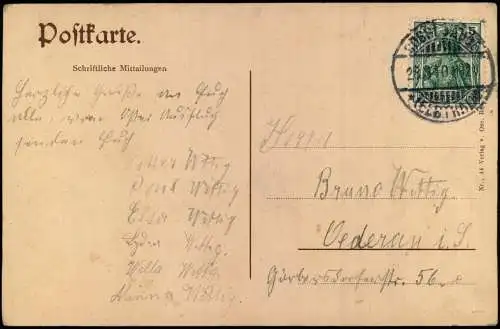 Ansichtskarte Cossebaude-Dresden Ausflugsgaststätte Osterberg 1910