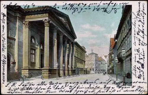 Ansichtskarte Hannover Schloßportal Straße 1902