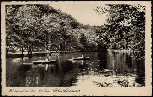 Ansichtskarte Kaiserslautern Ruderboote - Am Blechhammer 1930