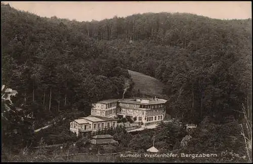 Ansichtskarte Bergzabern Kurhotel Westenhöfer 1926