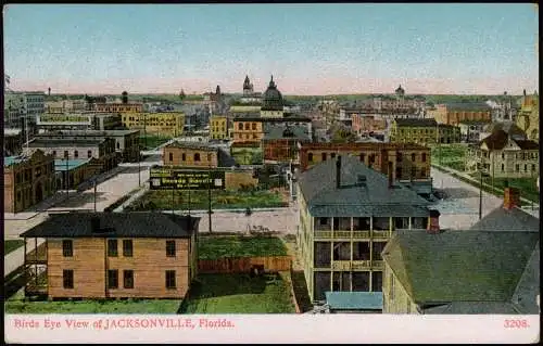 Postcard Jacksonville (FL) Birds Eye View. Florida USA 1910