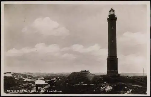 Ansichtskarte Norderney Partie am Leuchtturm 1930