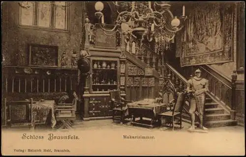 Ansichtskarte Braunfels (Lahn) Schloss - Makartzimmer 1912