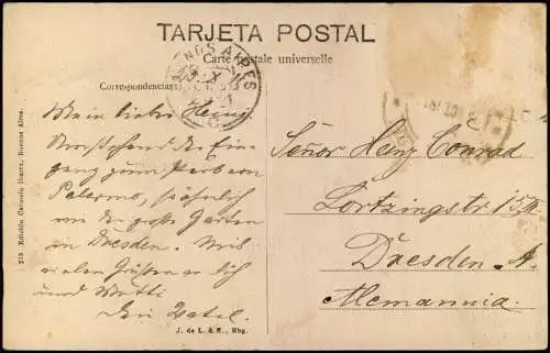 Postcard Buenos Aires Portones "Palermo" 1915  Argentinien Argentinia