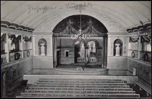 Ansichtskarte Bad Lauchstädt Bühne und Zuschauerraum im Goethetheater 1916
