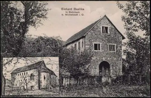 Steinbach-Michelstadt Einhardsbasilika - Einst und Jetzt 2 Bild 1914