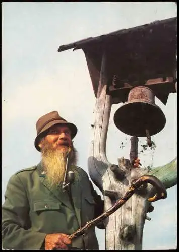 Krummhübel Karpacz Schneekoppe Sněžka Śnieżka Typen Trachten Mann 1973