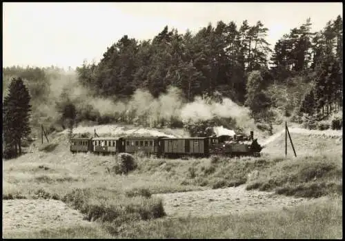 Ansichtskarte  Harzquerbahn Dampflokomotive 
1972/1981