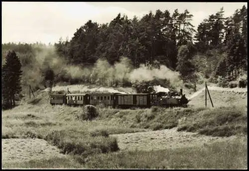 Ansichtskarte  Harzquerbahn Dampflokomotive 
1972/1981