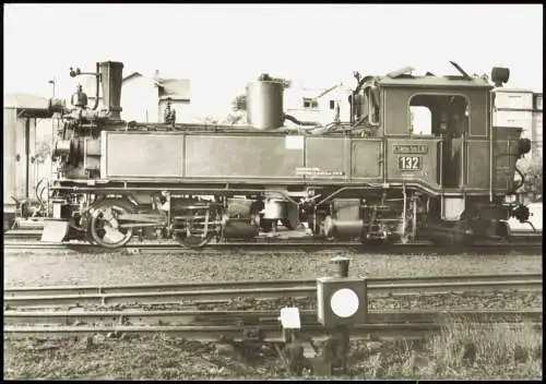 Radebeul Traditionsbahnlok 99 539 (ex. sächs. IV K) Bahnhof Ost 1983