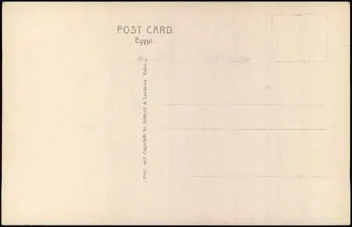 Postcard Kairo القاهرة Oase Beduine und Pyramide 1928 Egypt Ägypten