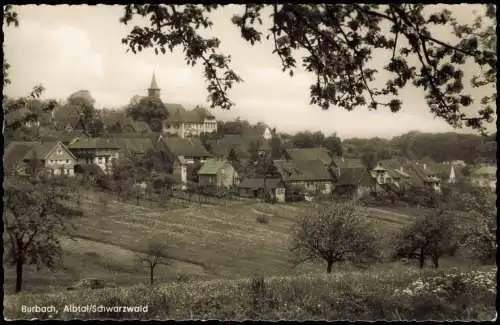 Ansichtskarte Burbach (Schwarzwald) Burbach Albtal Schwarzwald 1960