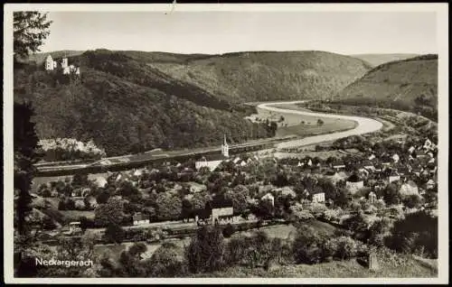 Ansichtskarte Neckargerach Panorama-Ansicht 1950