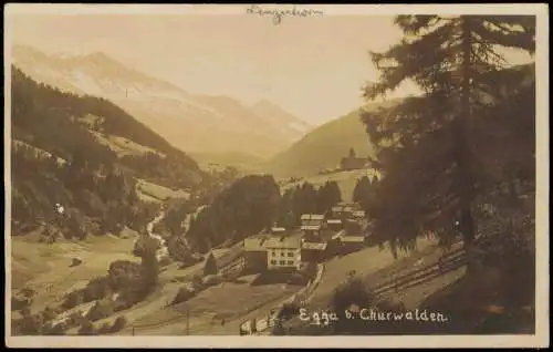 Ansichtskarte Churwalden Umland-Ansichn Egga b. Churwalden 1928