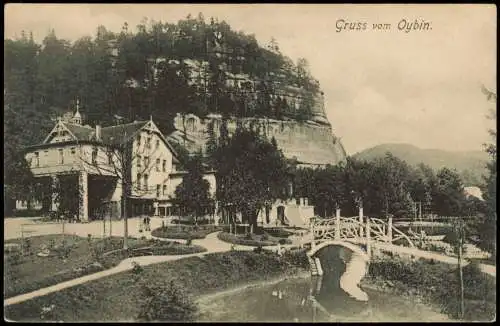 Ansichtskarte Oybin Gruss vom Oybin (Ortsansicht) 1910