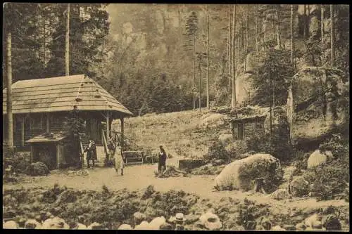 Ansichtskarte Oybin Waldtheater Oybin Versunkene Glocke 1910